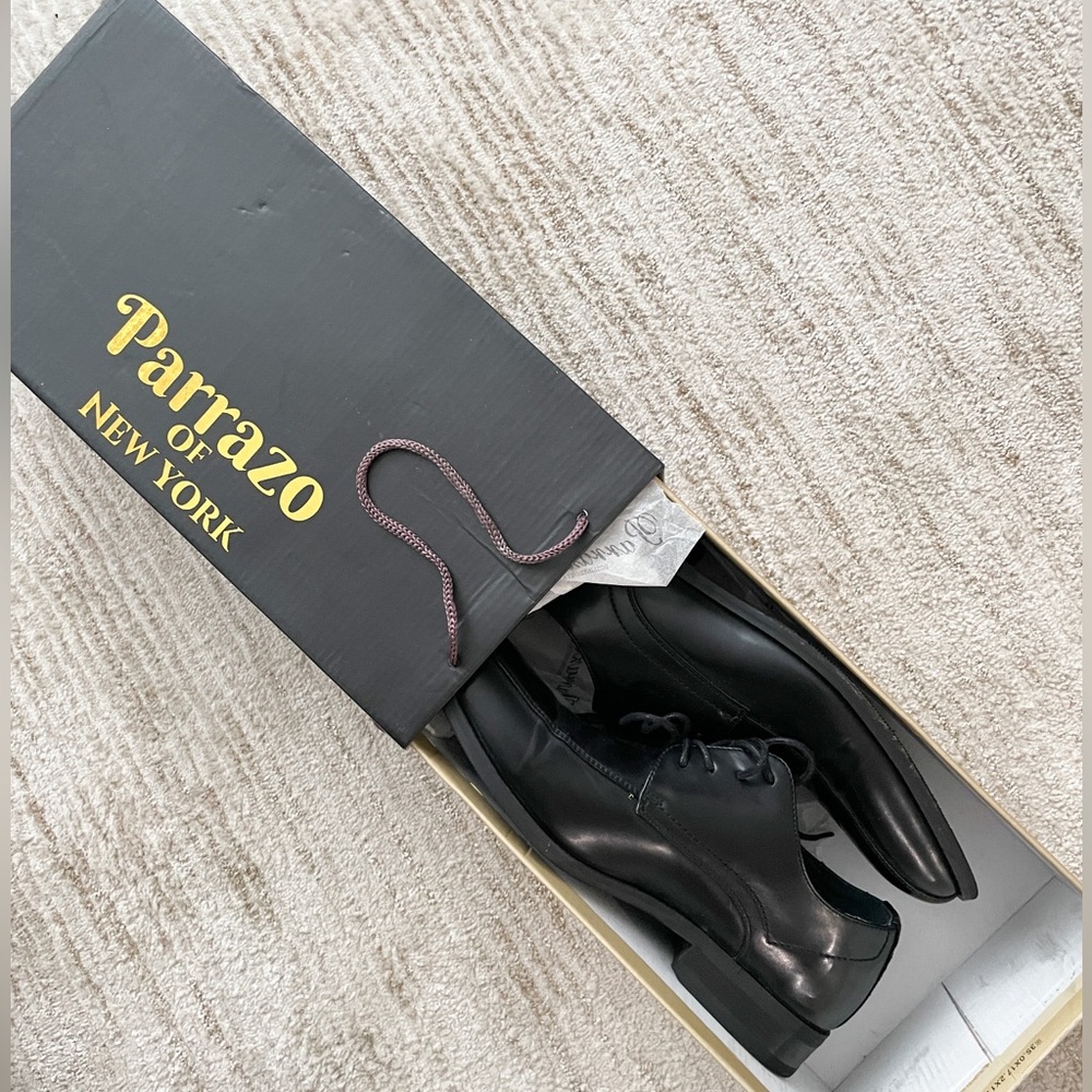 Parrazo of New York Black Dress Shoes Size 8